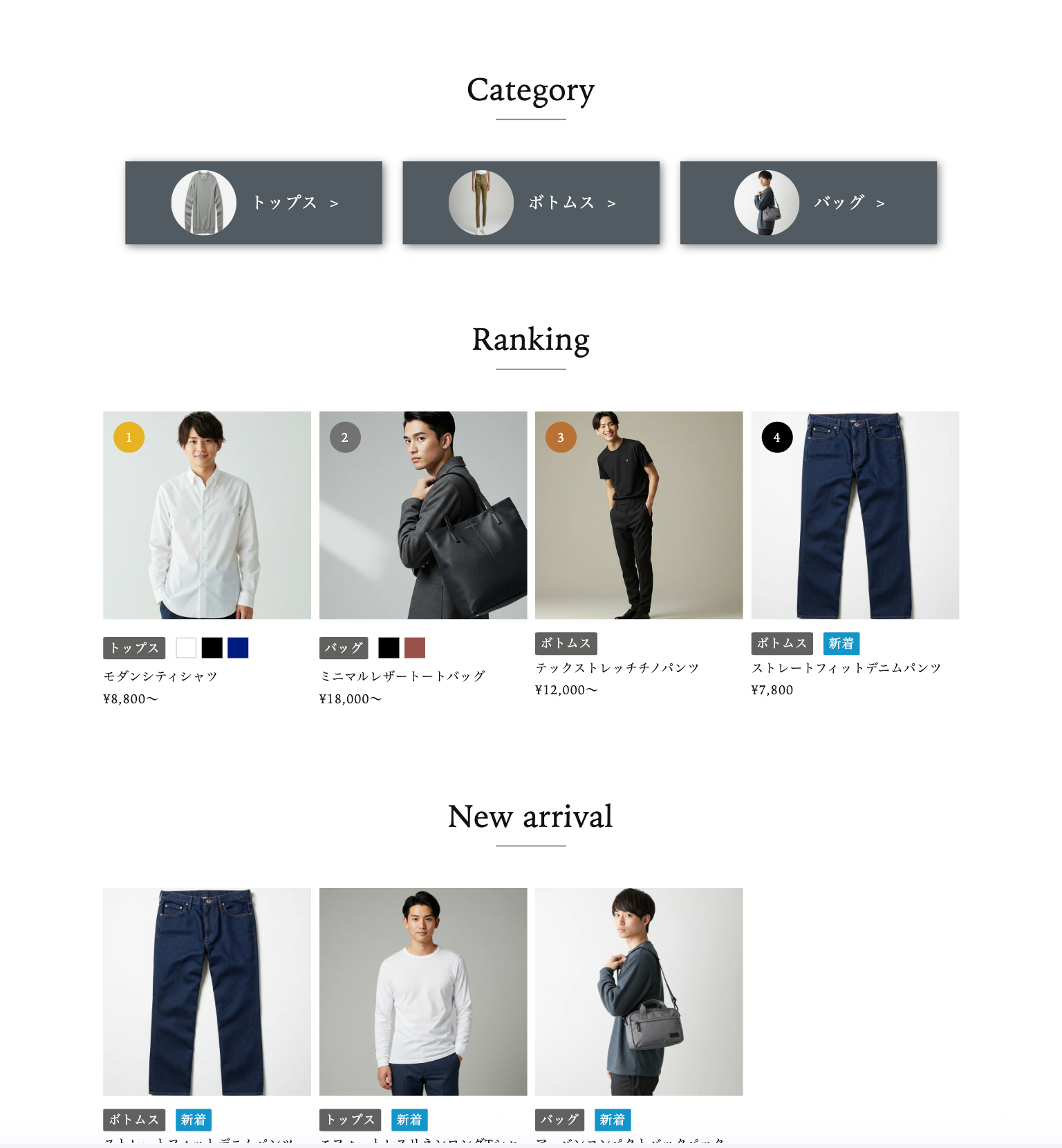 アパレルECサイト：Urban Jent様（架空：PASS＝1515）